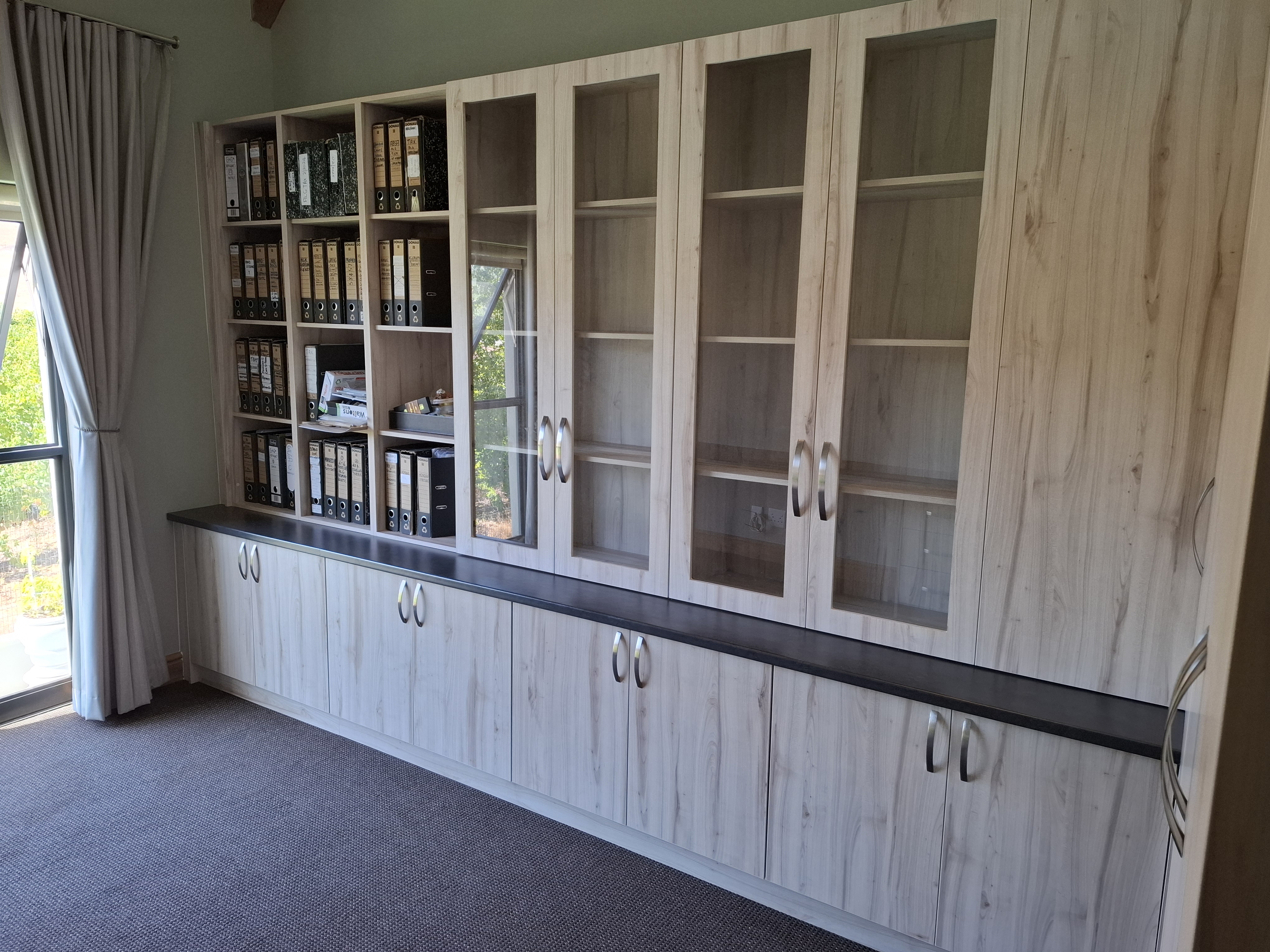 Built-in Library Cabinetry by Cutting Edge Carpenters